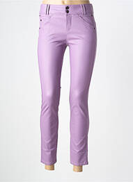Pantalon 7/8 stretch taille normale violet STREET ONE femme