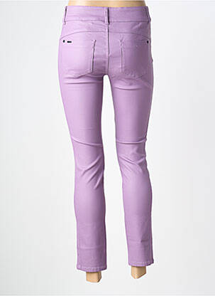 Pantalon 7/8 stretch taille normale violet STREET ONE femme