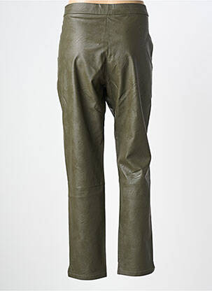 Pantalon droit taille élastique taille normale vert SIGNE NATURE femme