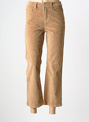 Pantalon 7/8 stretch taille normale marron MKT STUDIO femme