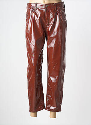 Pantalon 7/8 stretch taille normale rouge HOD femme