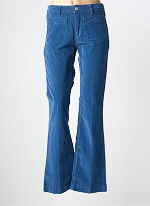 Pantalon flare stretch taille normale bleu MKT STUDIO femme