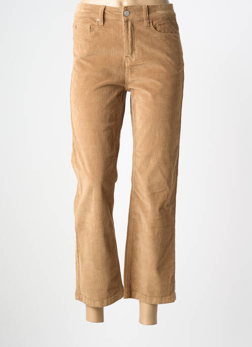 Pantalon 7/8 stretch taille normale marron MKT STUDIO femme