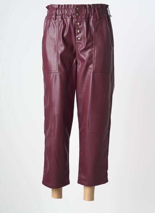 Pantalon 7/8 taille élastique taille normale violet HOD femme