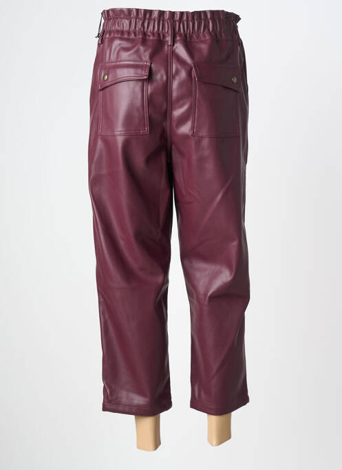 Pantalon 7/8 taille élastique taille normale violet HOD femme