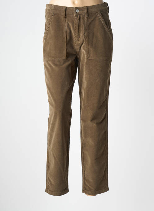 Pantalon droit stretch taille normale vert MKT STUDIO femme