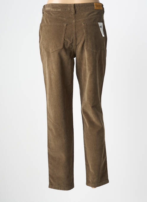 Pantalon droit stretch taille normale vert MKT STUDIO femme