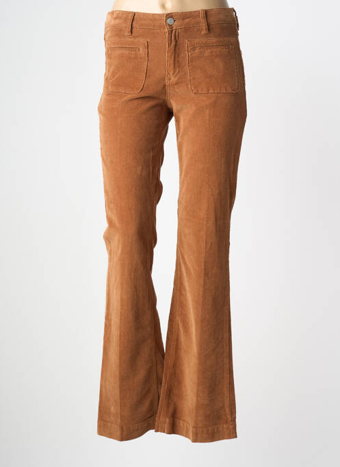 Pantalon flare stretch taille normale marron MKT STUDIO femme
