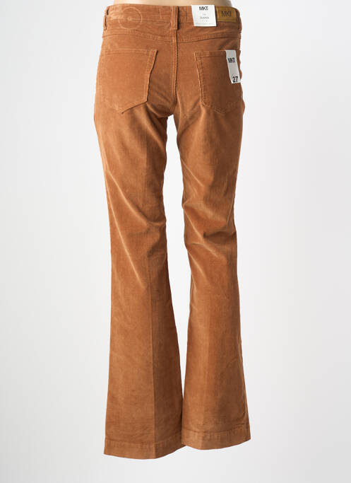 Pantalon flare stretch taille normale marron MKT STUDIO femme