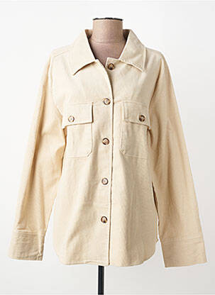 Veste casual coupe droite beige GRACE & MILA femme