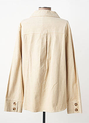 Veste casual coupe droite beige GRACE & MILA femme