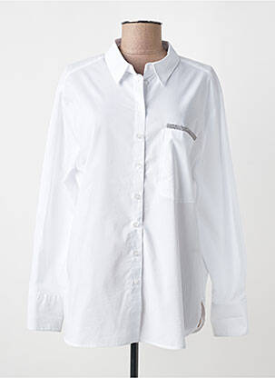 Chemisier coupe droite manches longues blanc BETTY BARCLAY femme