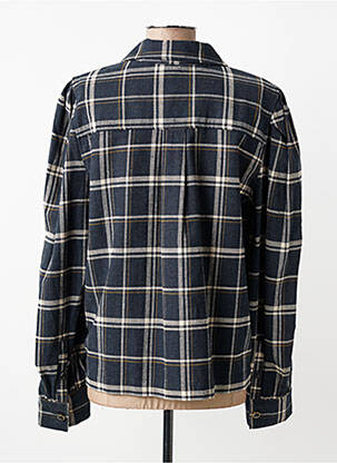 Chemisier coupe droite manches longues bleu SCOTCH & SODA femme
