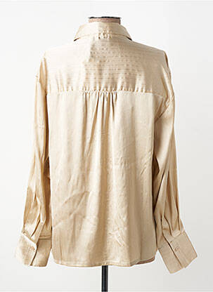 Chemisier coupe droite manches longues beige B.YOUNG femme