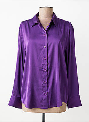 Chemisier coupe droite manches longues violet GERARD DAREL femme