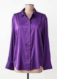 Chemisier coupe droite manches longues violet GERARD DAREL femme