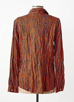 Chemisier coupe cintrée manches longues orange NICE THINGS femme