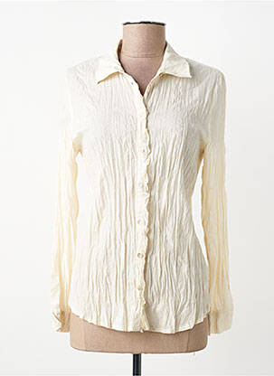 Chemisier coupe cintrée manches longues beige NICE THINGS femme