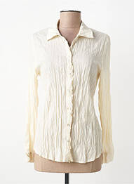 Chemisier coupe cintrée manches longues beige NICE THINGS femme