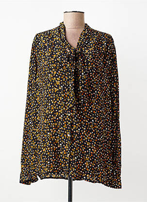 Chemisier imprimé fantaisie manches longues noir SCOTCH & SODA femme