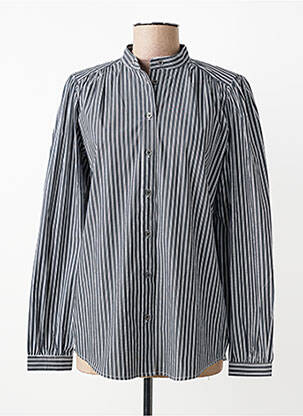 Chemisier coupe droite manches longues gris ARTLOVE femme