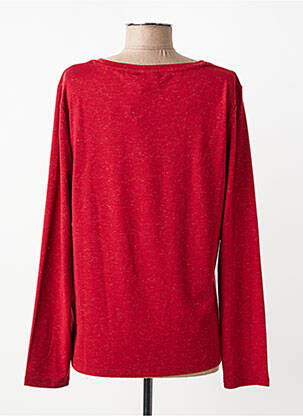 T-shirt manches longues manches longues rouge ICHI femme
