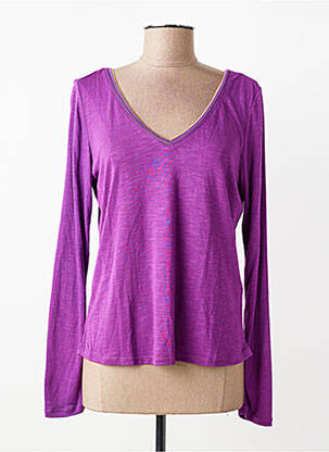 T-shirt manches longues manches longues violet VILA femme
