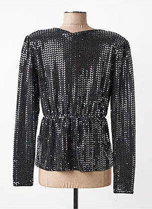 Top stretch manches longues noir ICHI femme