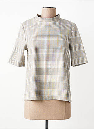 Top manches courtes manches courtes beige SIGNE NATURE femme