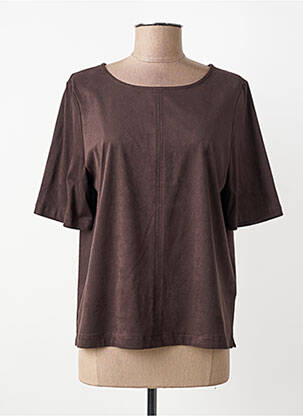 T-shirt coupe droite manches courtes marron STREET ONE femme