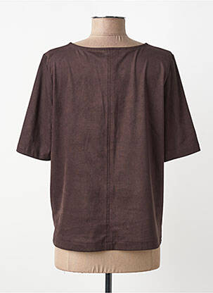 T-shirt coupe droite manches courtes marron STREET ONE femme