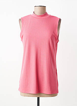 Top stretch sans manche rose STREET ONE femme