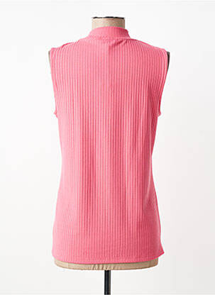 Top stretch sans manche rose STREET ONE femme