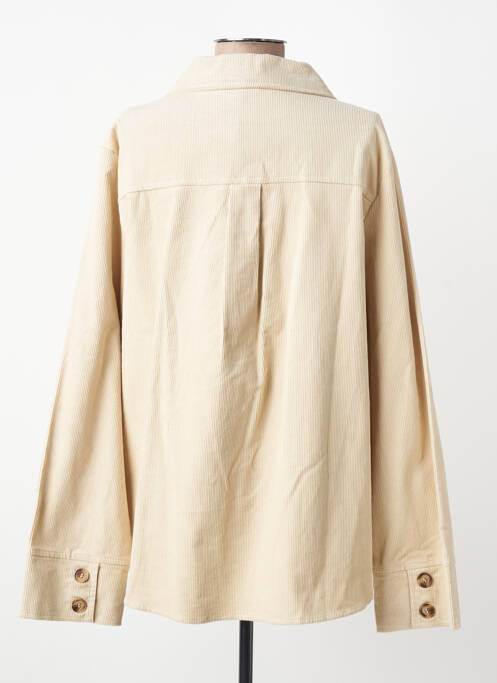 Veste casual coupe droite beige GRACE & MILA femme