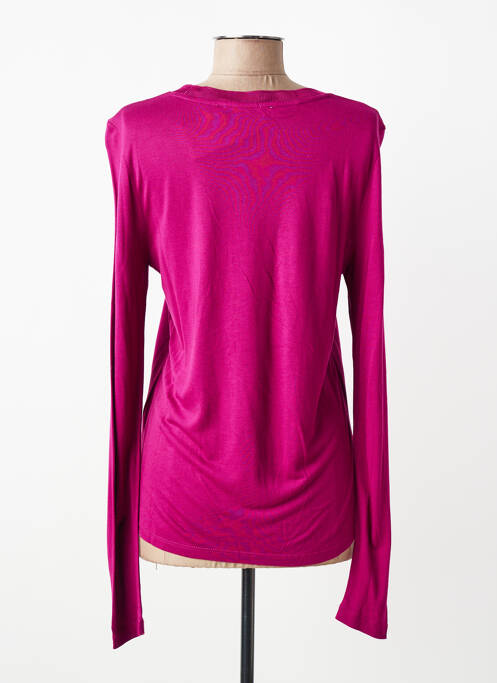 T-shirt manches longues manches longues violet LA FEE MARABOUTEE femme