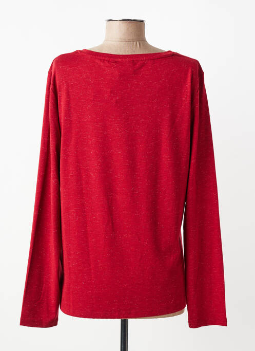 T-shirt manches longues manches longues rouge ICHI femme