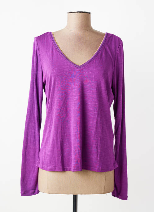 T-shirt manches longues manches longues violet VILA femme