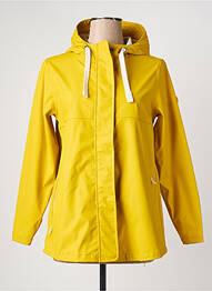 Imperméable manches longues a capuche jaune TANTÄ femme