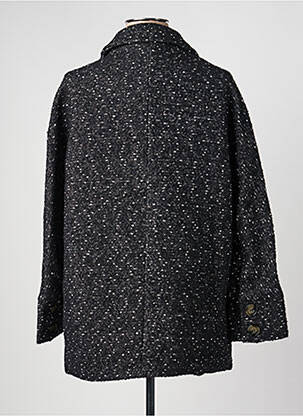 Manteau long coupe cintrée sans capuche noir ARTLOVE femme