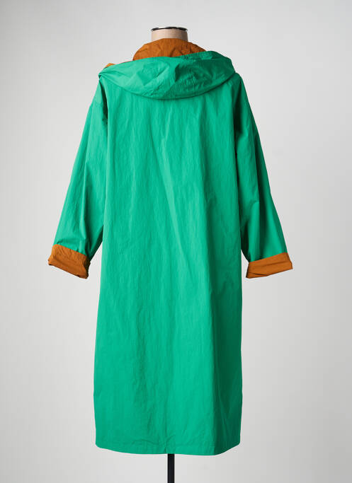 Imperméable manches longues a capuche vert NICE THINGS femme