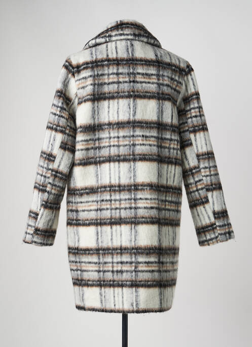 Manteau long coupe droite sans capuche gris VILA femme