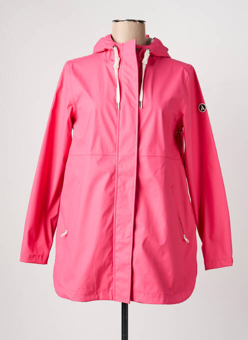 Imperméable manches longues a capuche rose TANTÄ femme