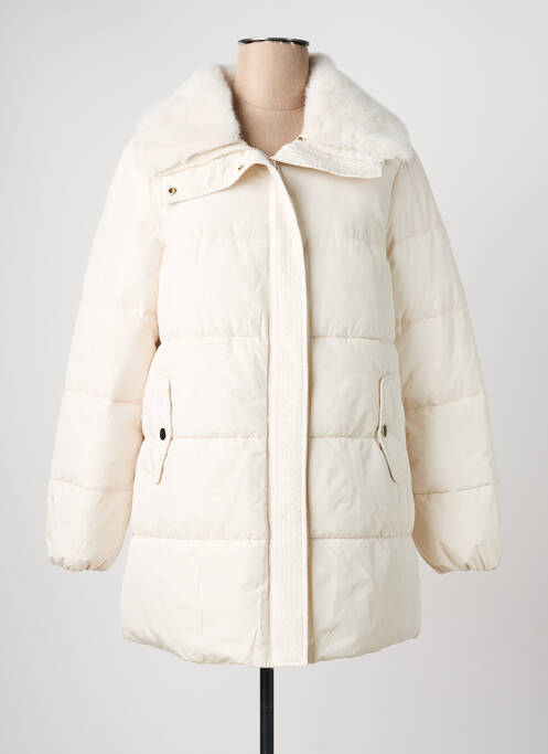 Doudoune poches sans capuche beige ATTRAIT femme