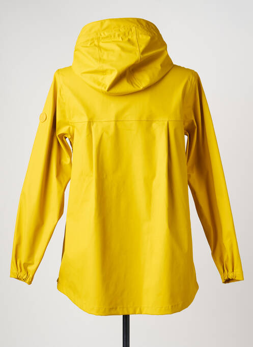 Imperméable finition intérieure biaisée a capuche jaune TANTÄ femme