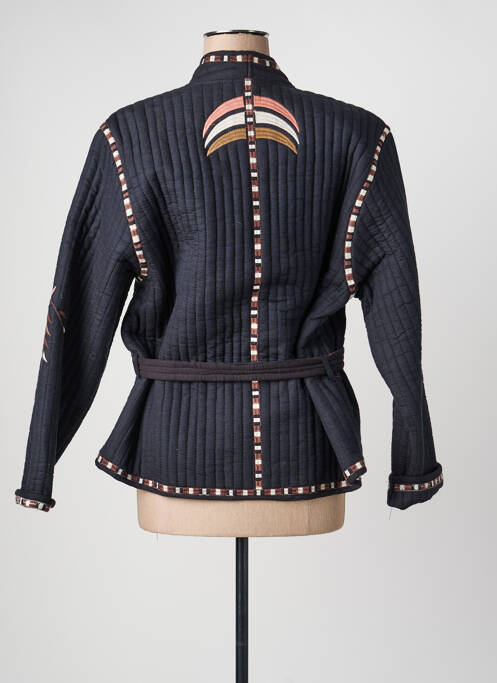 Veste kimono manches longues noir AN' GE femme