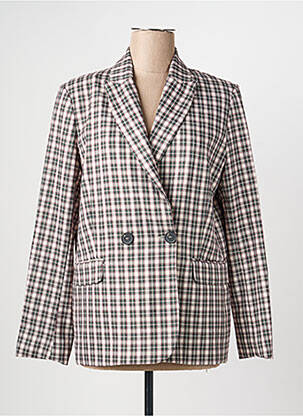 Blazer poignets boutonnés vert LAURE + MAX femme