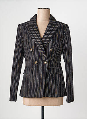 Veste casual col tailleur noir ORFEO femme