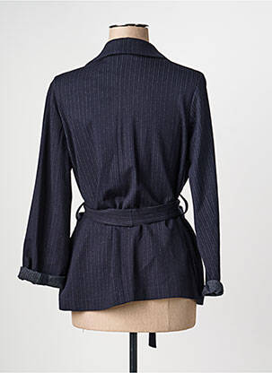 Veste casual col tailleur bleu LA FEE MARABOUTEE femme
