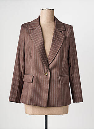 Blazer coupe cintrée marron PAKO LITTO femme
