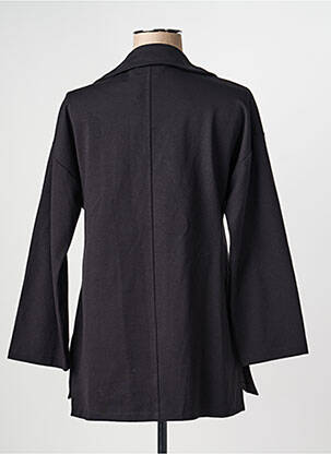 Veste casual col tailleur noir O'MER femme